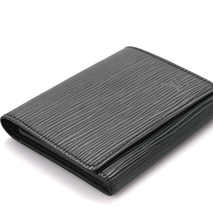 Louis Vuitton Epi Enveloppe Carte De Visite Black 10 of 11