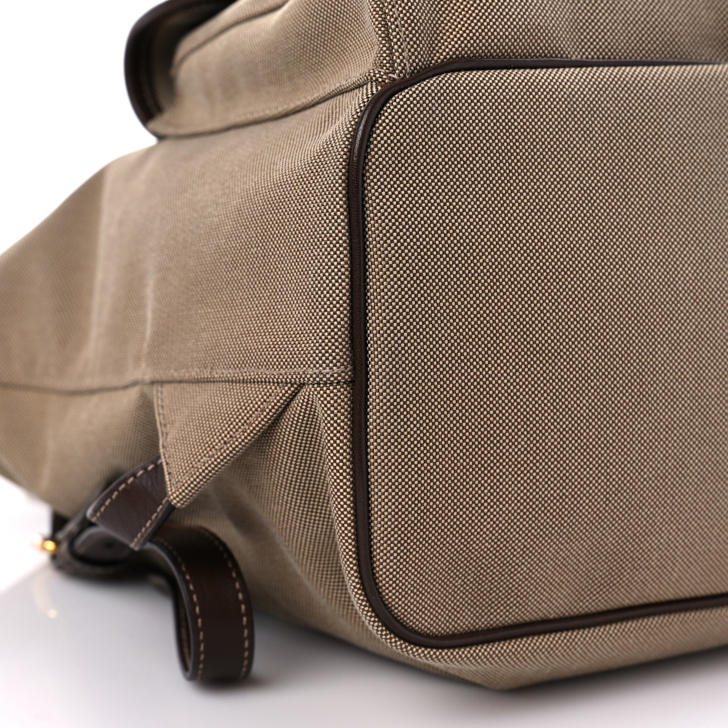 Prada Jacquard Logo Rucksack Backpack Corda Bruciato 5 of 9
