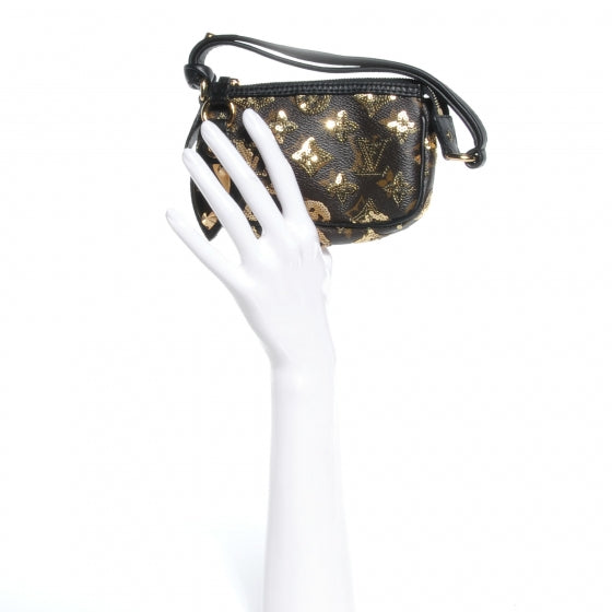 Louis Vuitton Monogram Eclipse Mini Pochette 2 of 9