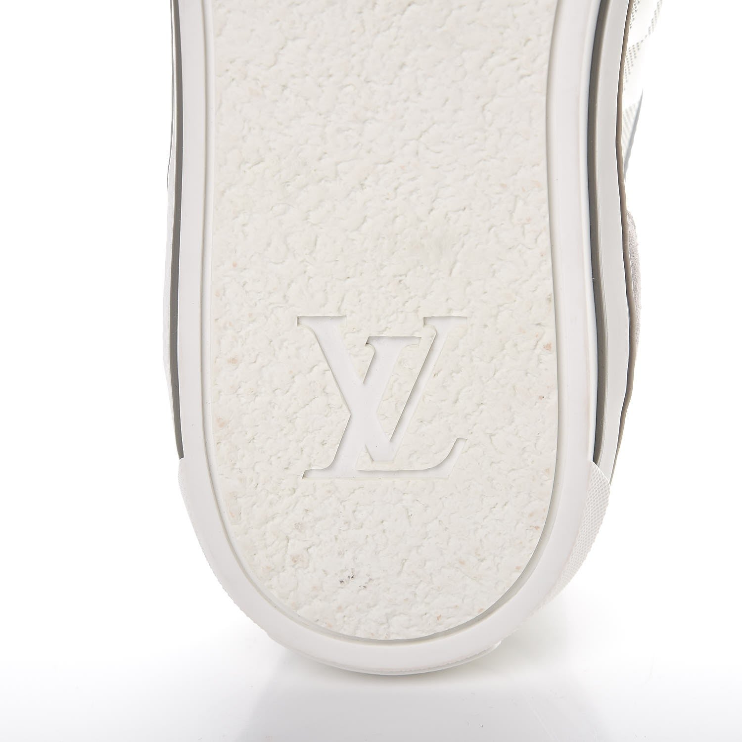 Louis Vuitton Calfskin Suede Damier Aventure Zip Up Sneaker 9.5 White 6 of 9