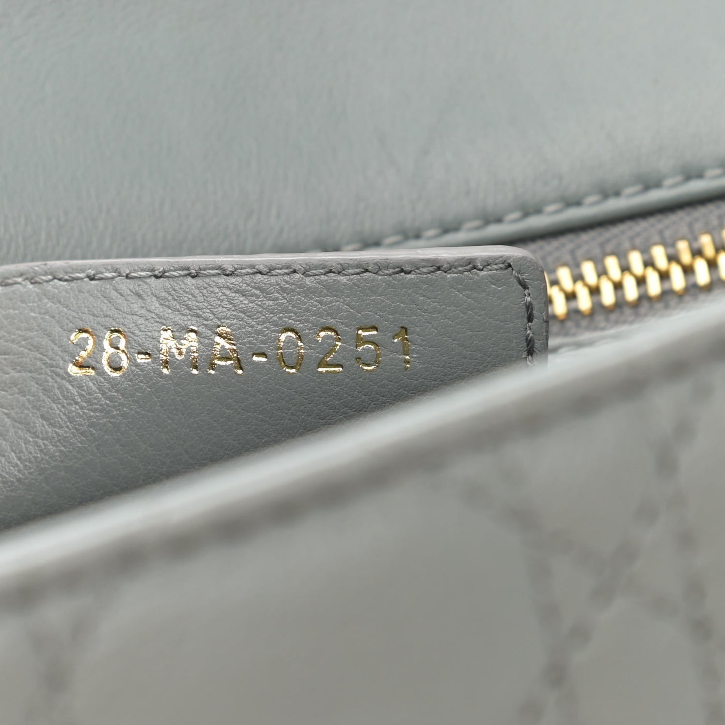 Lambskin Cannage Medium Caro Bag Grey