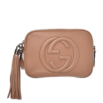 Gucci Pebbled Calfskin Small Soho Disco Bag Camelia 1 of 7