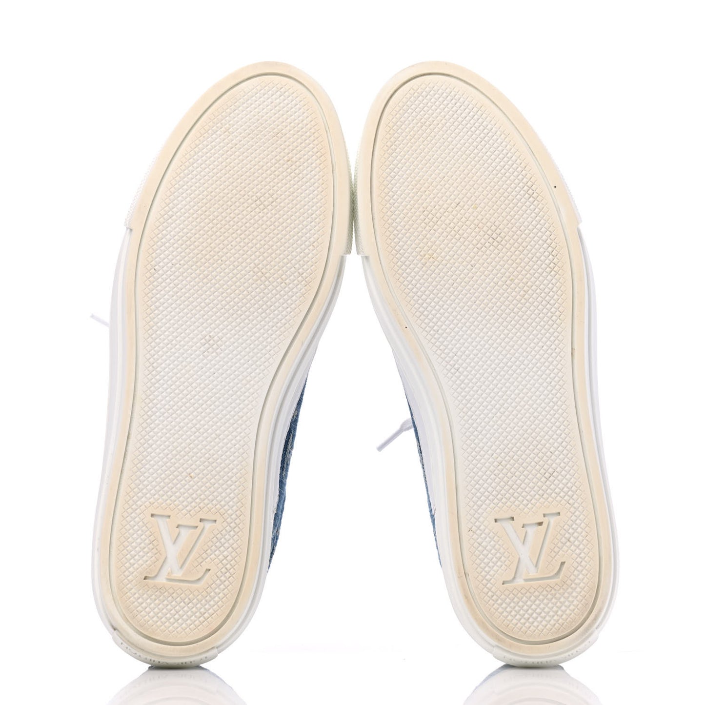 Denim Monogram Stellar Sneakers 37.5 Bleu Jeans Blue
