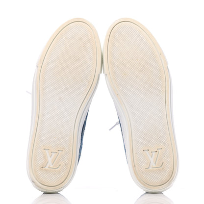 Louis Vuitton Denim Monogram Stellar Sneakers 37.5 Bleu Jeans Blue 5 of 16