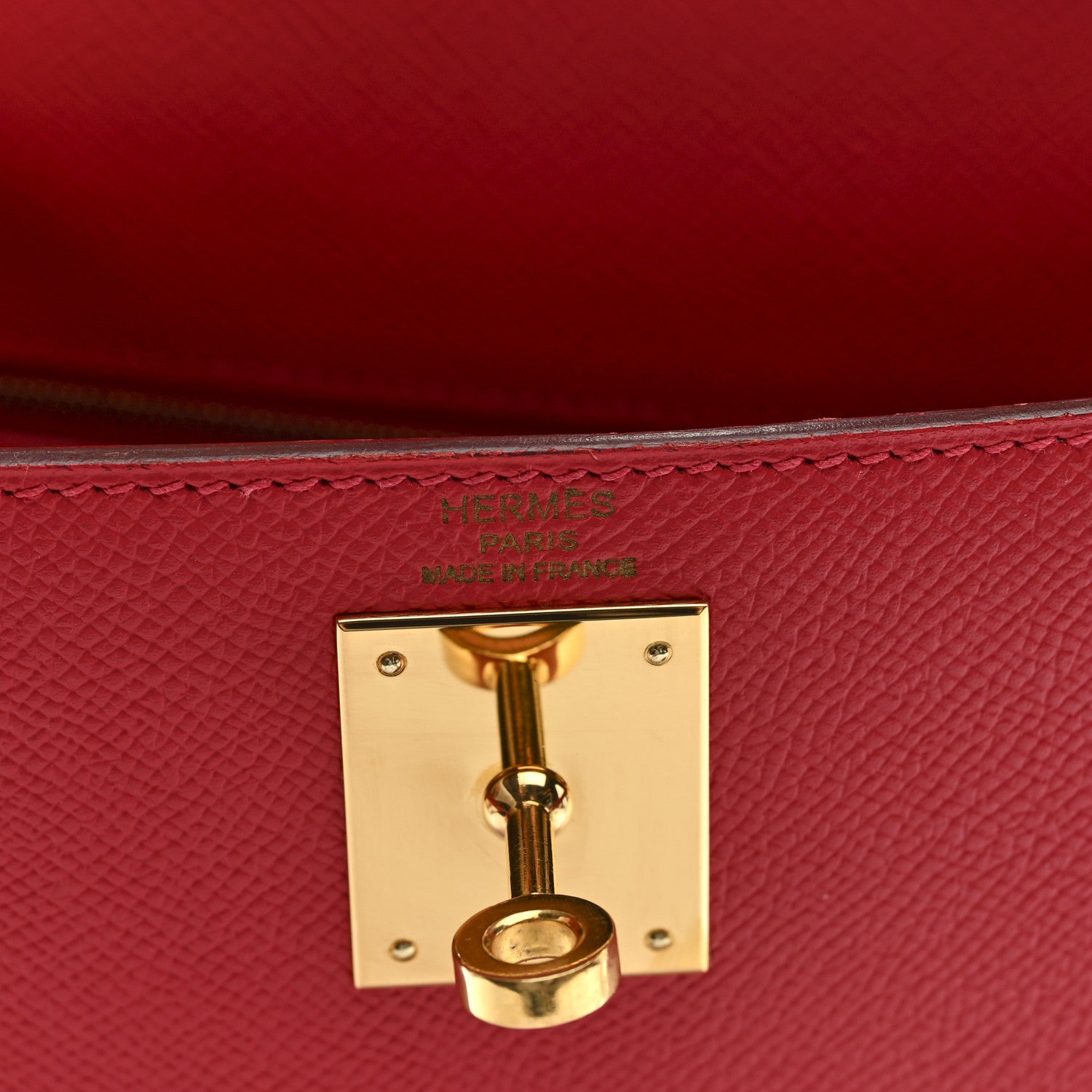 Hermes Epsom Kelly Sellier 28 Rouge Casaque 6 of 11