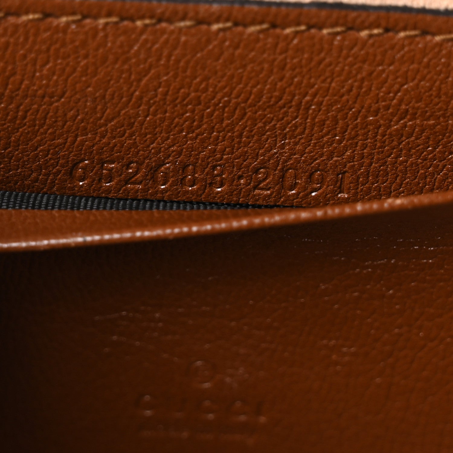 Gucci GG Supreme Monogram Calfskin Mini Padlock Top Handle Shoulder Bag Beige Black Cuir 7 of 10