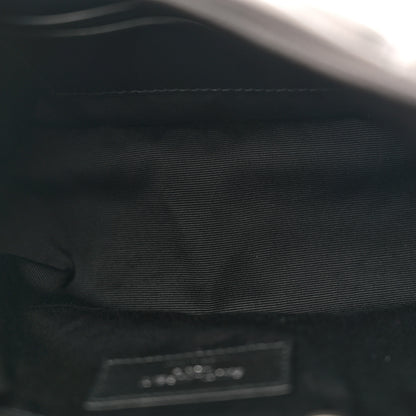 Saint Laurent Lambskin Quilted Toy Loulou Puffer Monogram Chain Satchel Black 5 of 10