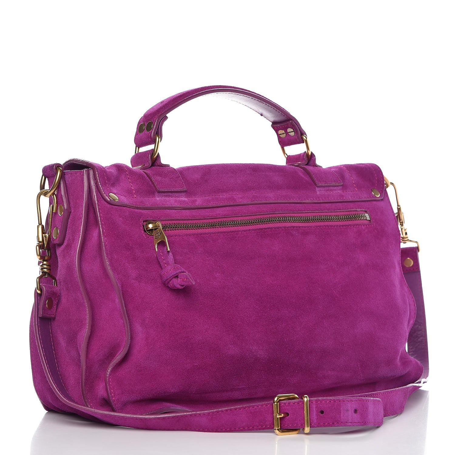 Proenza Schouler Suede Medium PS1 Satchel Grape 3 of 13