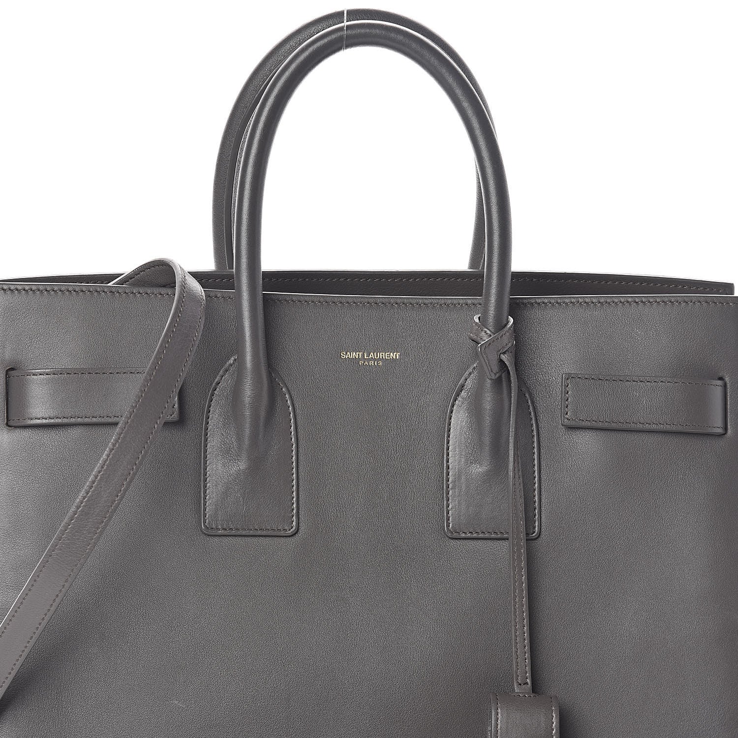 Saint Laurent Calfskin Small Sac De Jour Fog 7 of 9
