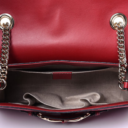 Gucci Microguccissima Medium Emily Chain Shoulder Bag Red 5 of 11