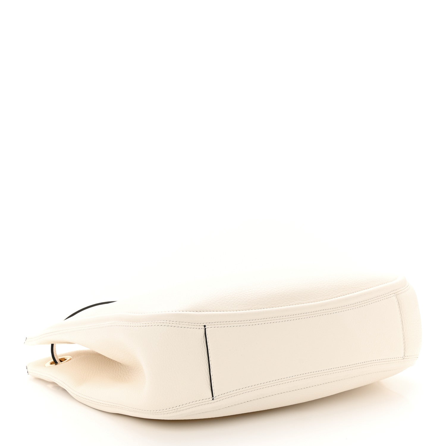 Valentino Garavani Nappa Maxi Vlogo Gate Hobo Bag Ivory 4 of 10