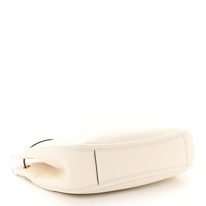 Valentino Garavani Nappa Maxi Vlogo Gate Hobo Bag Ivory 4 of 10