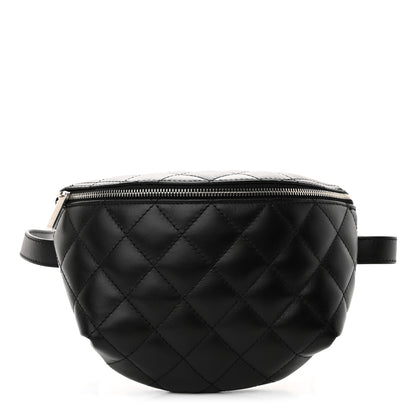 Chanel Calfskin Quilted Waist Belt Bag Black 1 of 10