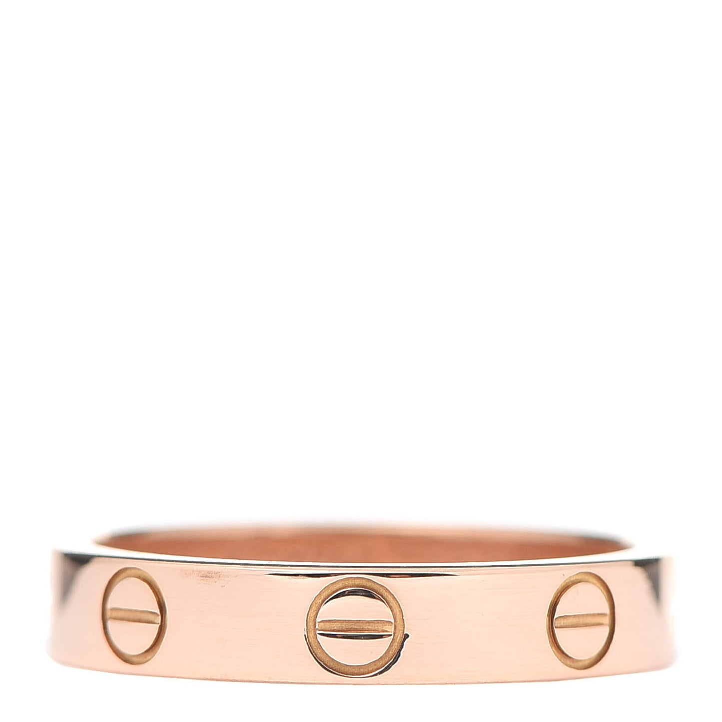 18K Pink Gold 3.5mm LOVE Wedding Band Ring 51 5.75