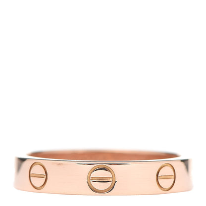 Cartier 18K Pink Gold 3.5mm LOVE Wedding Band Ring 51 5.75 3 of 4
