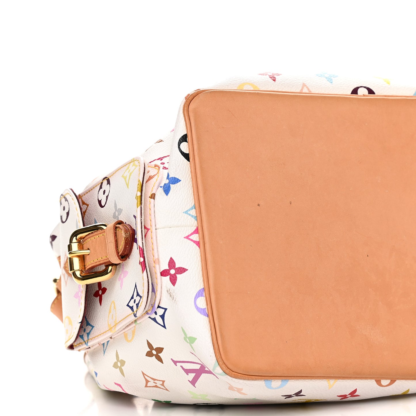 Monogram Multicolor Petit Noe White