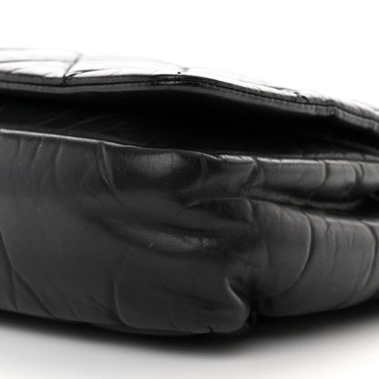 Chanel Aged Calfskin Quilted Medium Pondichery Flap Black 10 of 17