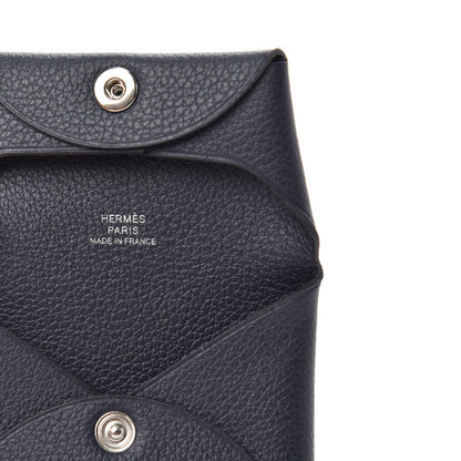 Hermes Evercolor Bastia Coin Purse Bleu Nuit 5 of 7