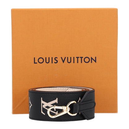 Louis Vuitton Empreinte Monogram Bandouliere Shoulder Strap Black Beige 6 of 6