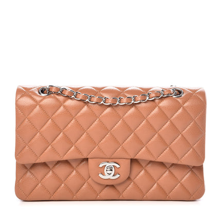 Chanel Caviar Quilted Medium Double Flap Light Brown 1 of 10