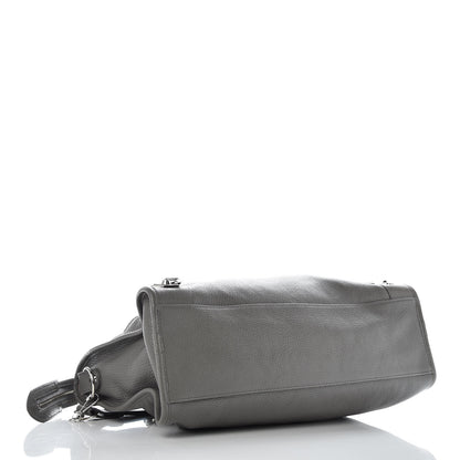 Balenciaga Chevre Silver Metallic Edge Hardware City Gris Acier 4 of 9