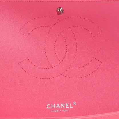 Chanel Lambskin Quilted Maxi Double Flap Pink 7 of 9