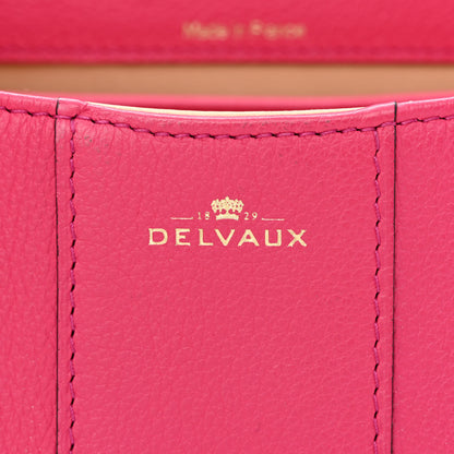 Delvaux Grained Calfskin Mini Brillant Satchel Rose Indien 7 of 12