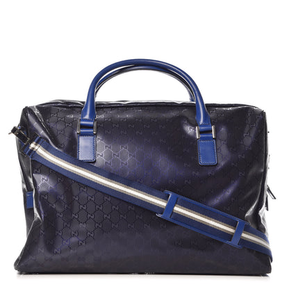 Gucci Imprime Monogram Large Duffle Bag Blue 1 of 11