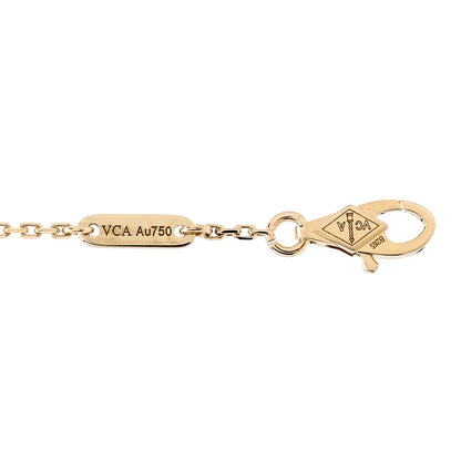 Van Cleef & Arpels 18K Yellow Gold Mother of Pearl Sweet Alhambra Bracelet 3 of 5
