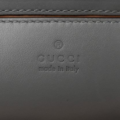 Gucci Calfskin Matelasse Aria Mini GG Marmont Shoulder Bag Deep Grey 6 of 10