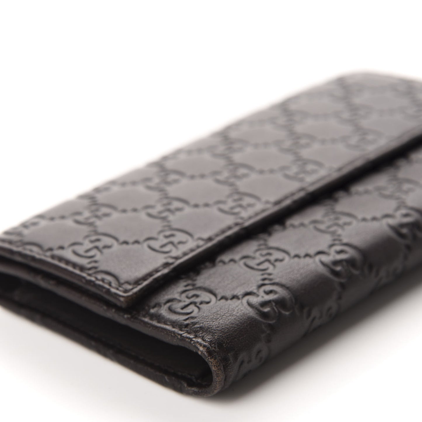 Guccissima Continental Flap Wallet Chocolate