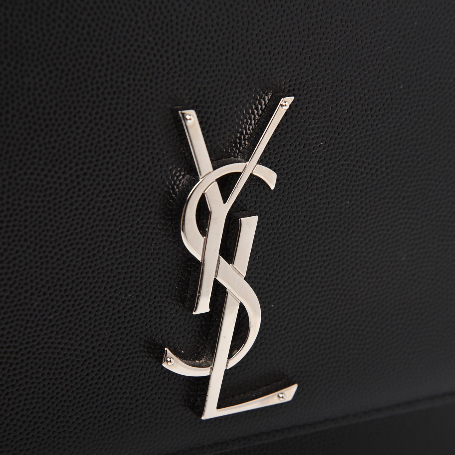 Grain De Poudre Large Classic Monogram Kate Satchel Black