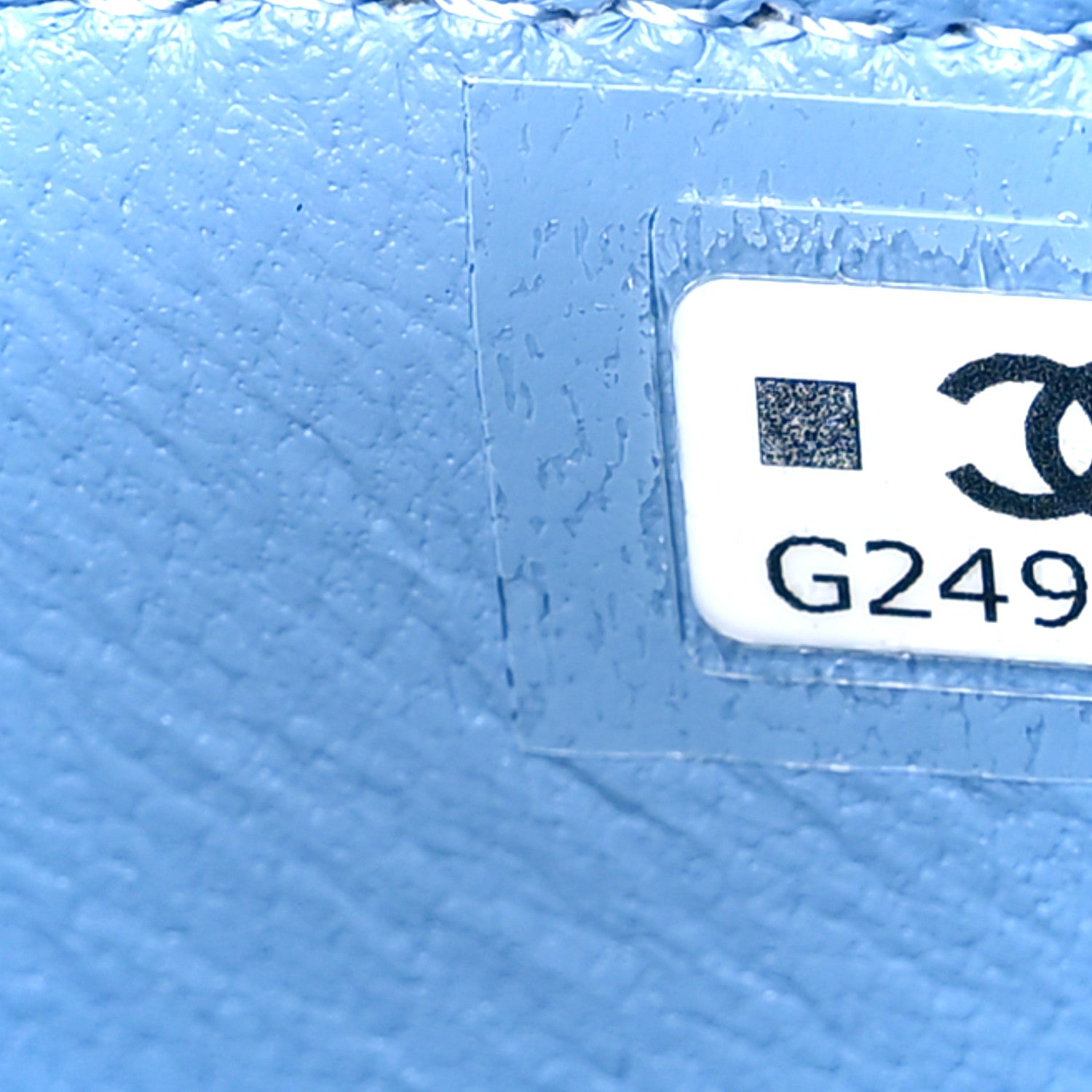 Chanel Denim Quilted Sweetheart Small Vanity Case With Chain Blue 7 of 11