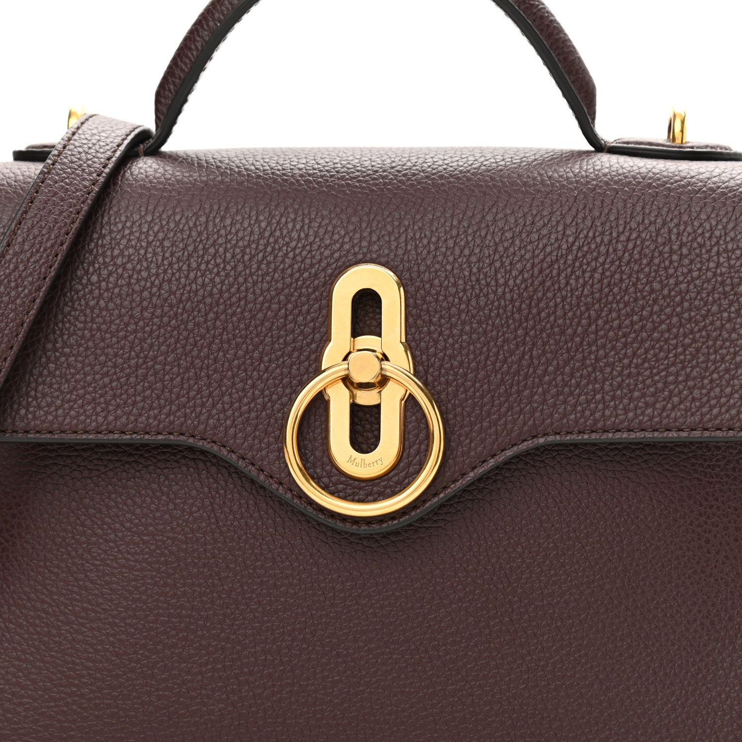 Mulberry Small Classic Grain Calfskin Mini Seaton Oxblood 7 of 9
