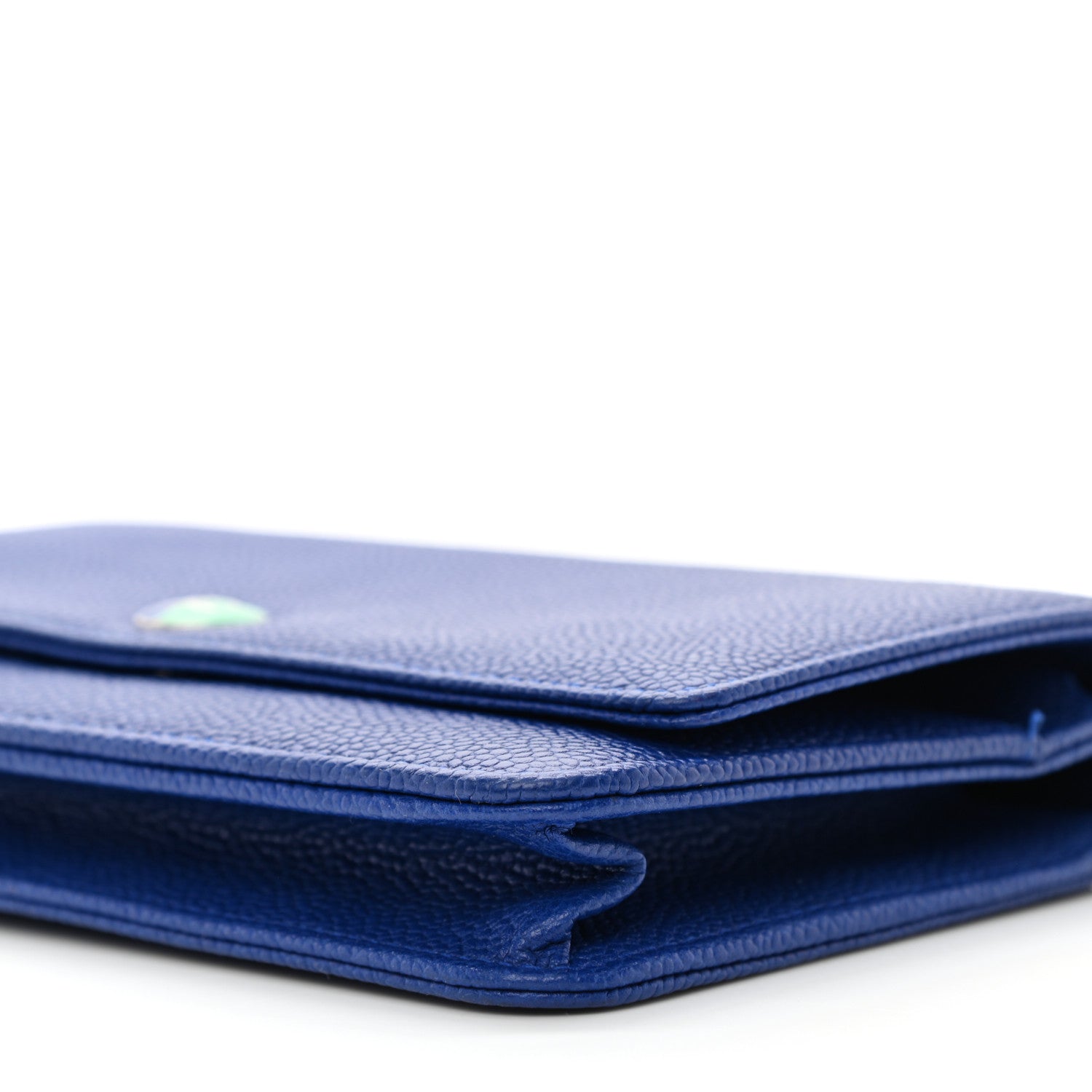 Chanel Caviar Wallet on Chain WOC Blue 11 of 13