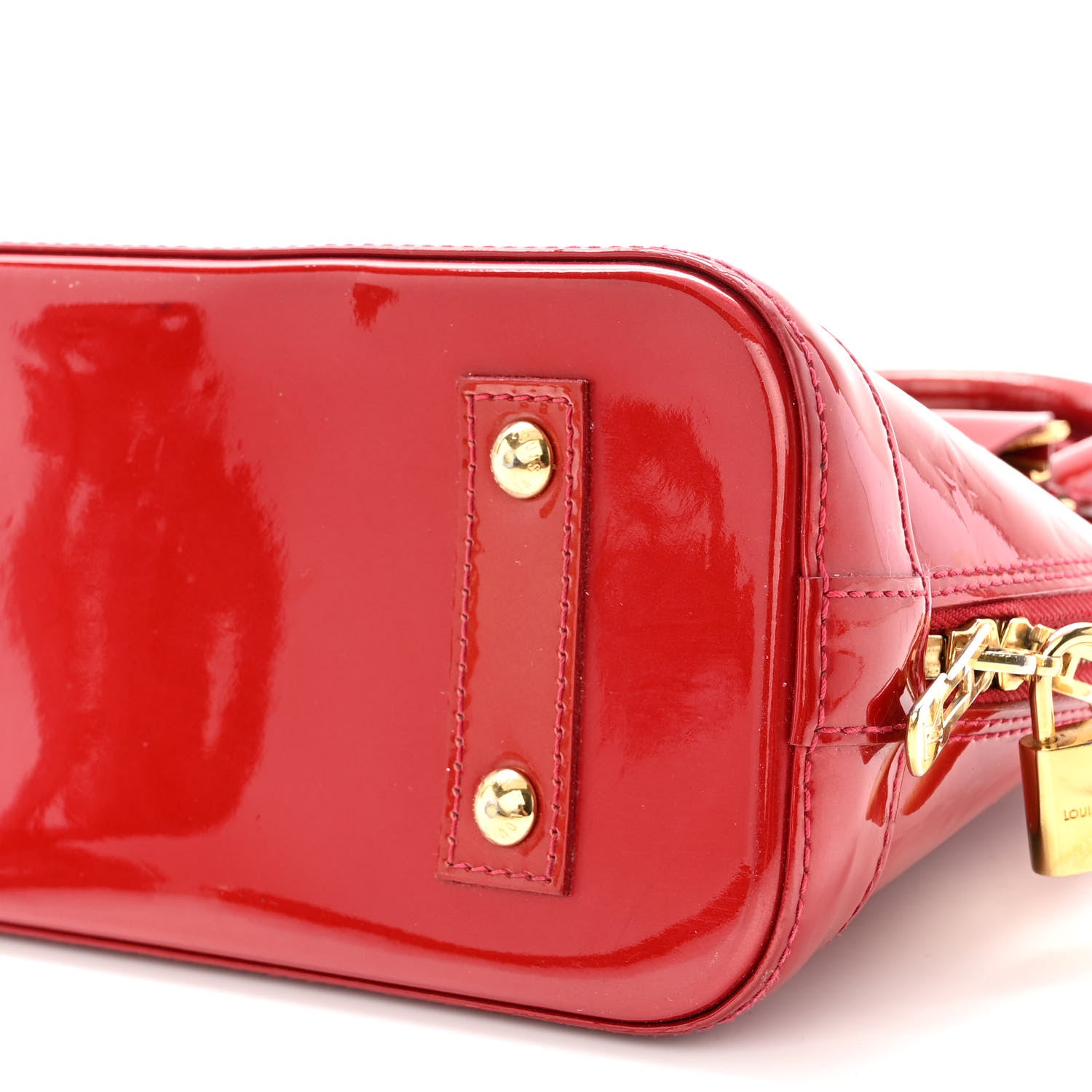 Louis Vuitton Vernis Alma BB Cherry 9 of 10
