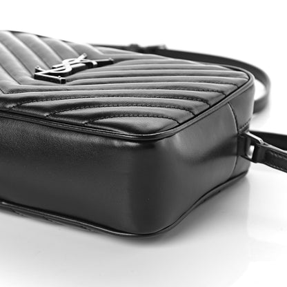 Saint Laurent Calfskin Matelasse Monogram Lou Camera Bag Black 9 of 9