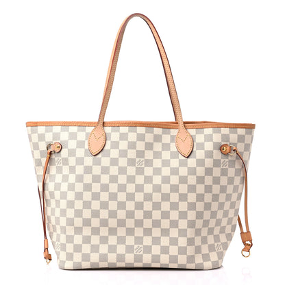 Louis Vuitton Damier Azur Neo Neverfull MM Rose Ballerine 3 of 18