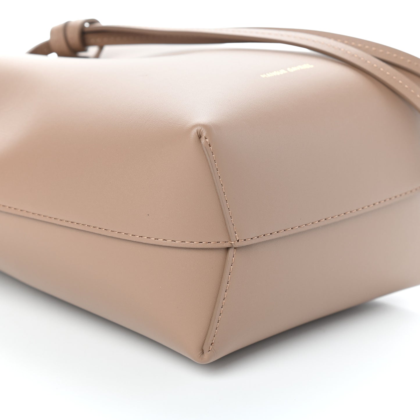 Calfskin Mini Mini Bucket Bag Biscotto