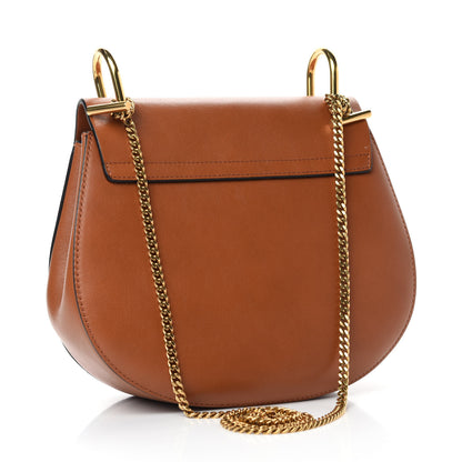Chloe Calfskin Suede Rainbow Patchwork Drew Shoulder Bag Caramel 3 of 10