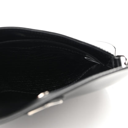 Prada Spazzolato Cleo Flap Shoulder Bag Black 5 of 9