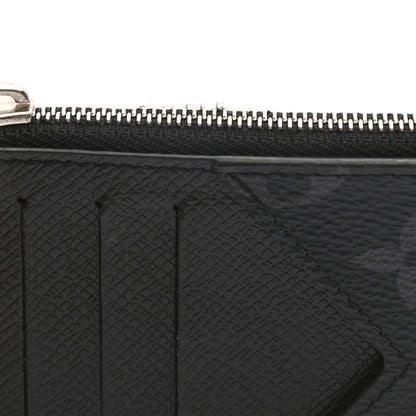 Louis Vuitton Monogram Eclipse Taiga Coin Card Holder 7 of 7