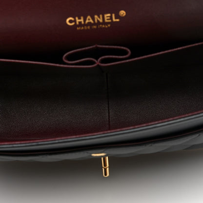 Chanel Lambskin Quilted Jumbo Double Flap Black 5 of 10