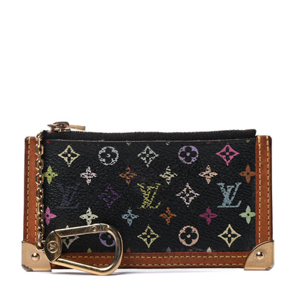 Louis Vuitton Monogram Multicolor Key Pouch Black 1 of 4
