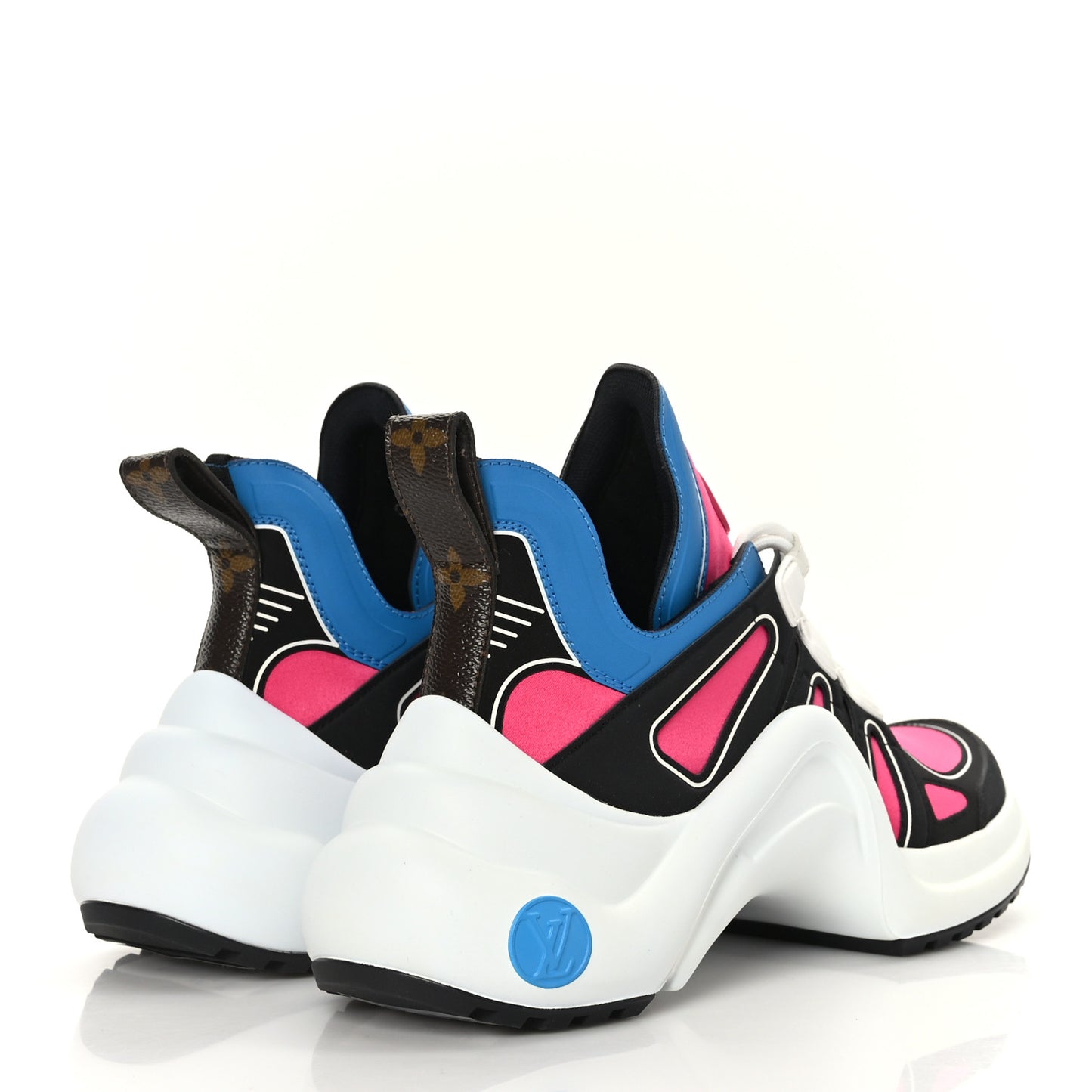 Calfskin Technical Satin LV Archlight Sneakers 36 Rose Pop Pink