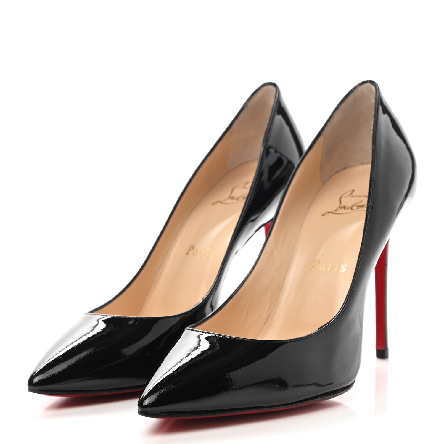 Christian Louboutin Patent Pigalle Follies 100 Pumps 38 Black 4 of 8