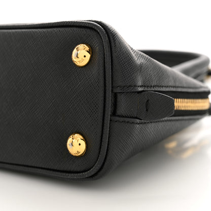 Prada Saffiano Lux Mini Promenade Tote Black 10 of 11