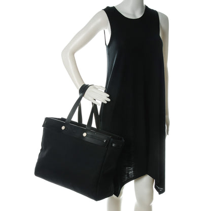 Hermes Toile Vache Hunter Herbag Cabas MM Black 2 of 12