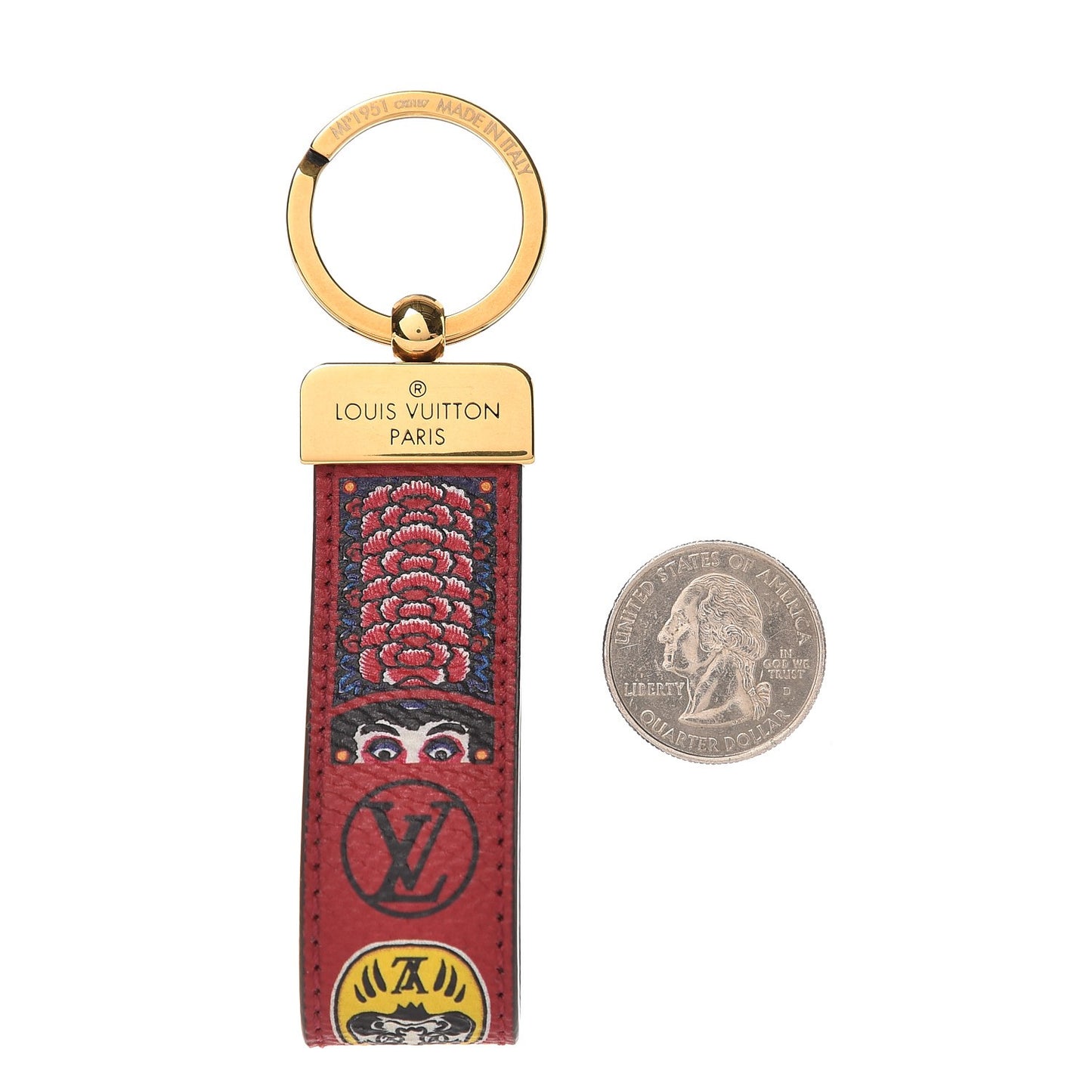 Monogram Illustre Kabuki Dragonne Key Ring