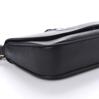 Gucci Pebbled Calfskin Medium Soho Flap Crossbody Black 6 of 10
